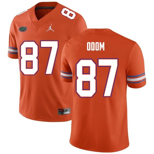 NCAA Florida Gators Jonathan Odom Men's #87 Nike Orange Stitched Authentic College Football Jersey STE7264KO